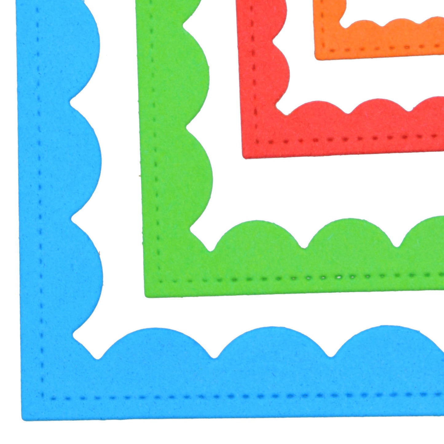 Nest of 4 Rectangle Stitch & Scallop Frame Metal Cutting Dies – Layered Card Frames