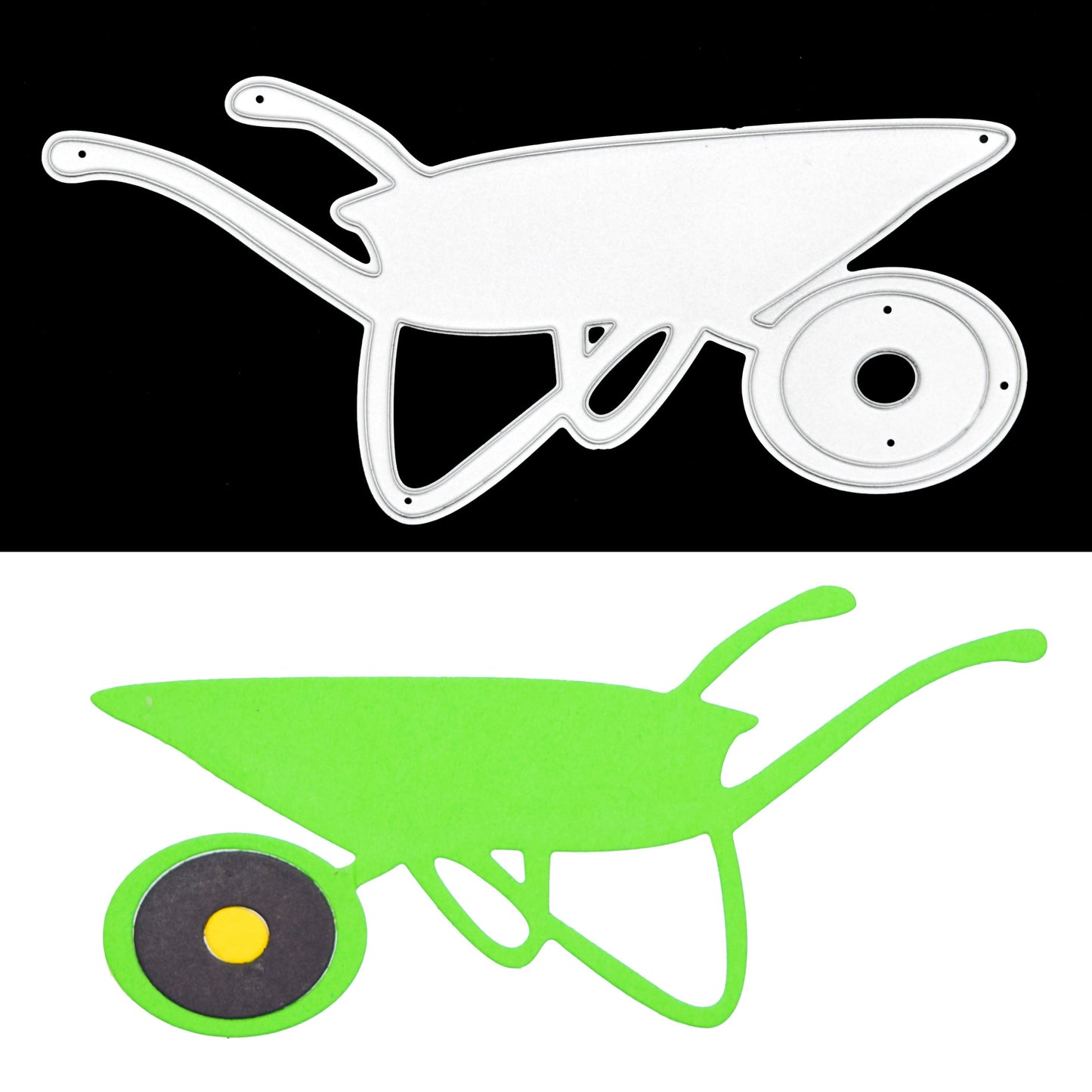 Wheelbarrow Metal Cutting Die – Garden Themed Craft Die