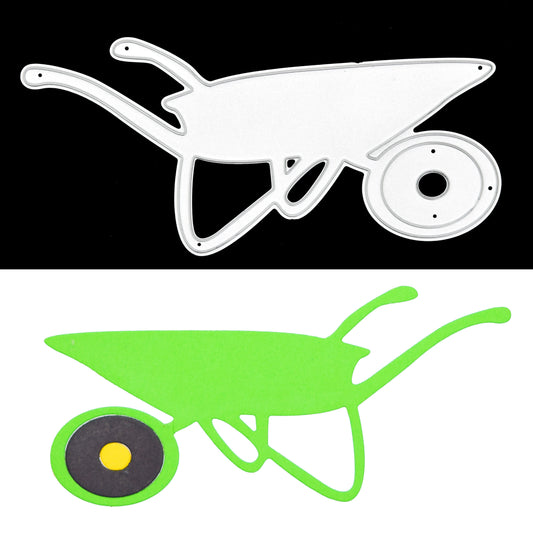 Wheelbarrow Metal Cutting Die – Garden Themed Craft Die