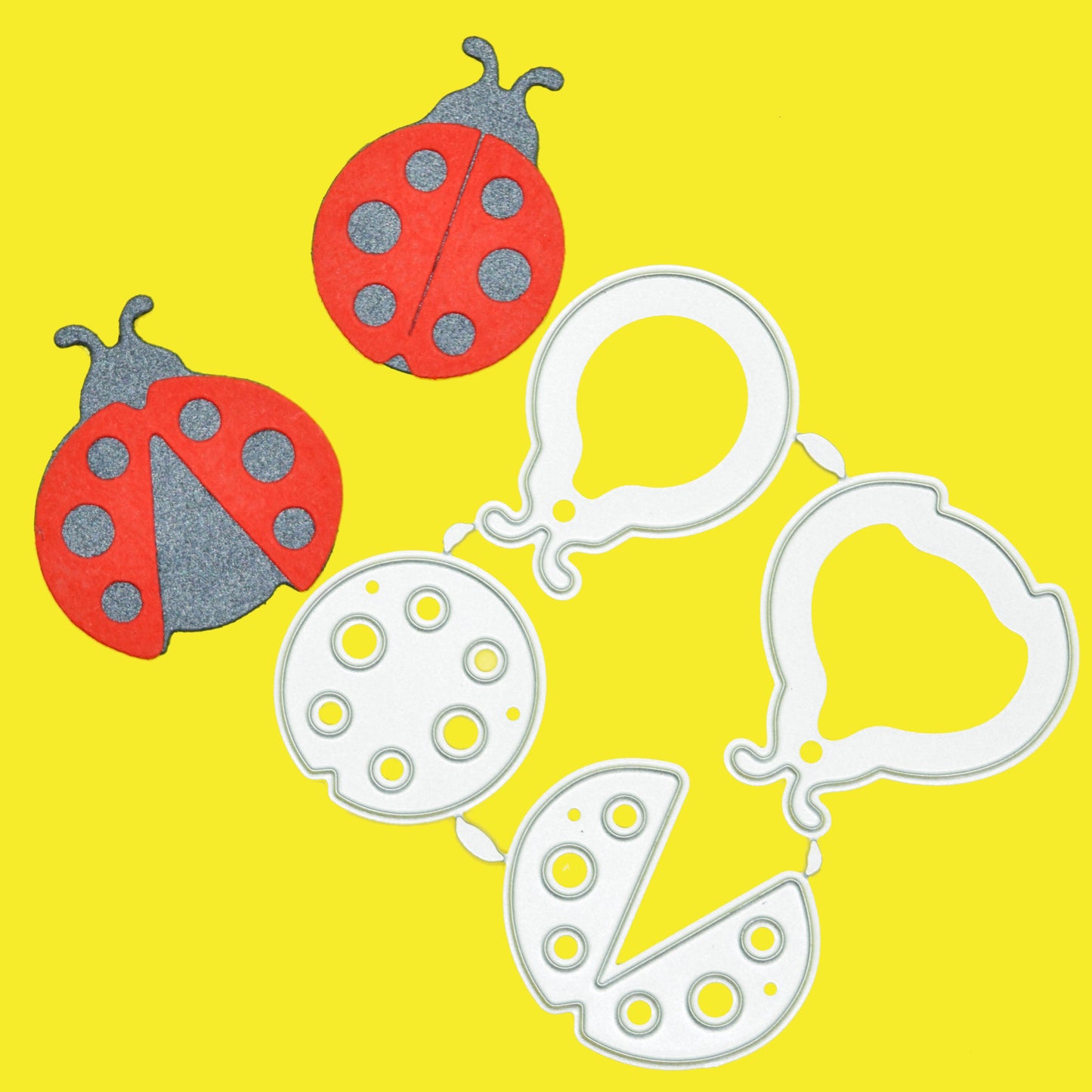 Ladybird Metal Cutting Die Set – Two Ladybugs
