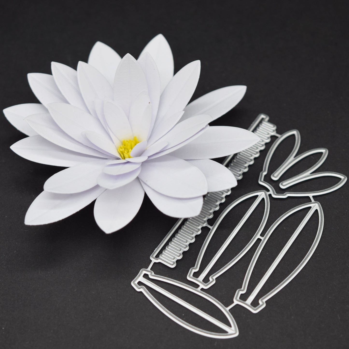 3D Water Lily Flower Metal Cutting Dies – Layered Petal Set