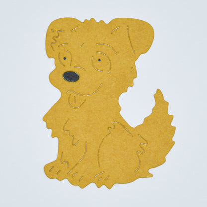 Happy Puppy Metal Cutting Die – Cute Dog Character