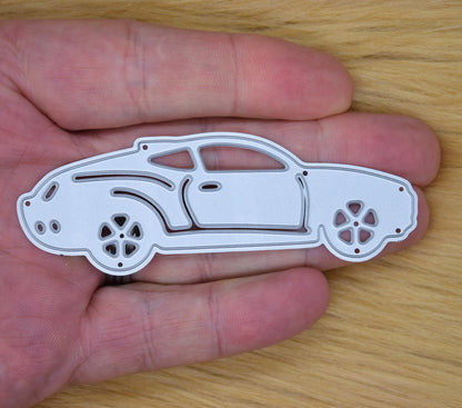 Sports Car Metal Cutting Die for Card Making – Racing Car Silhouette