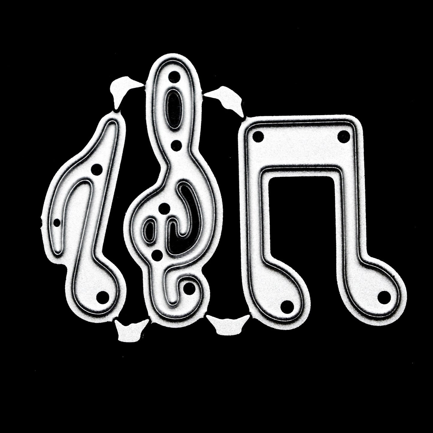 Musical Symbols Metal Cutting Dies Set – Music Notes Card Making Dies (3 Piece)