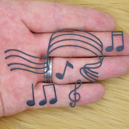 Musical Notes & Flowing Staff Metal Cutting Dies
