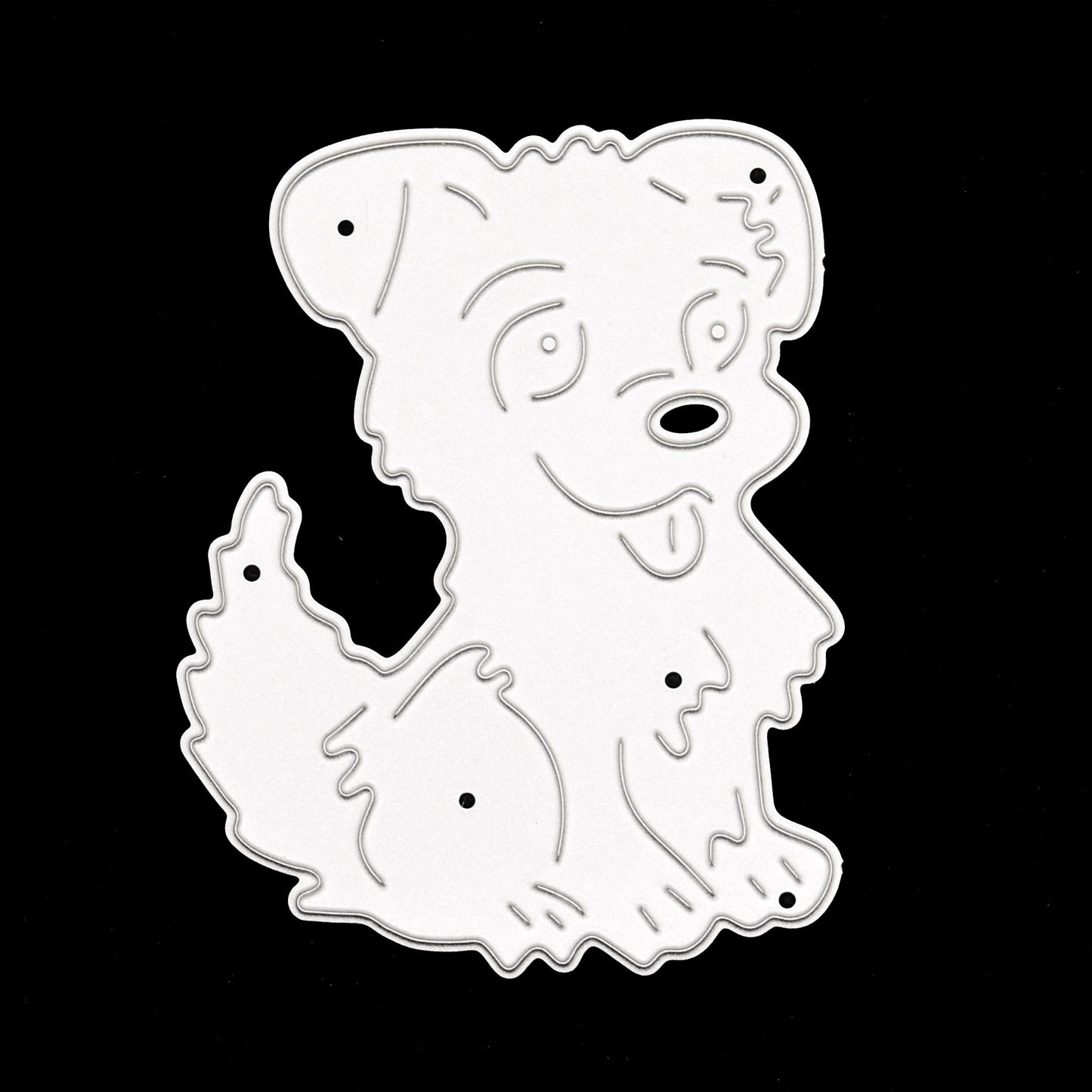 Happy Puppy Metal Cutting Die – Cute Dog Character