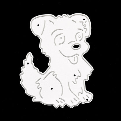 Happy Puppy Metal Cutting Die – Cute Dog Character