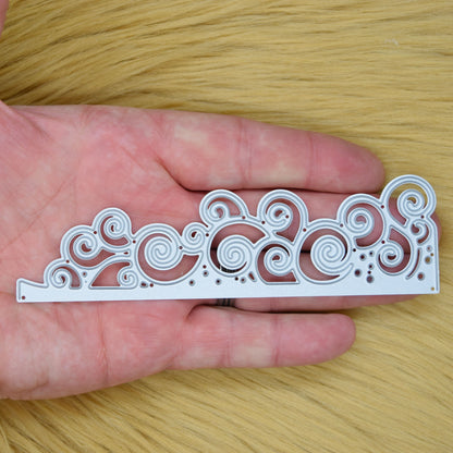 Swirly Waves Border Metal Cutting Die – Decorative Edging