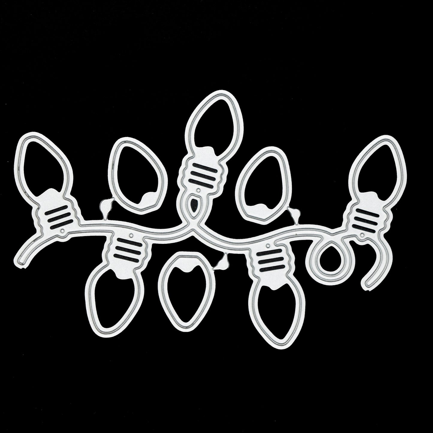 Electric String Light Bulbs Metal Cutting Dies – Festive Garland Set