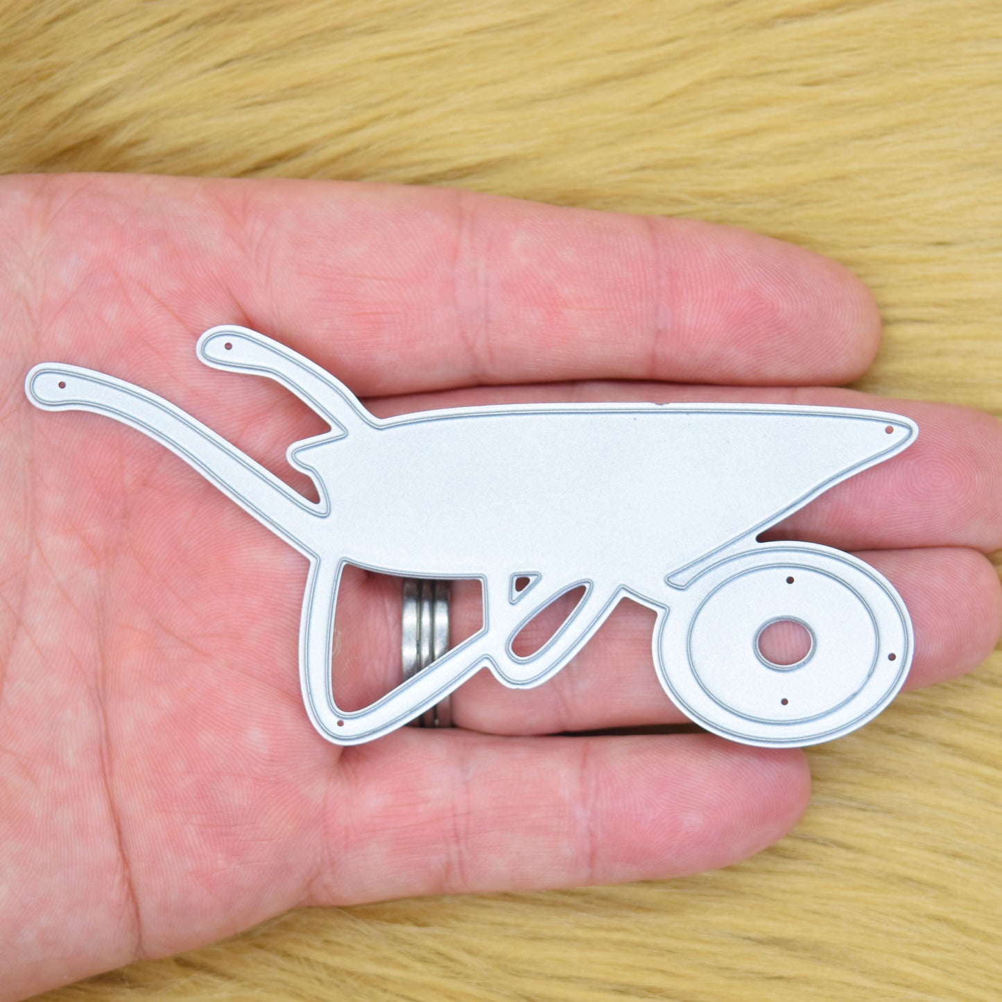 Wheelbarrow Metal Cutting Die – Garden Themed Craft Die