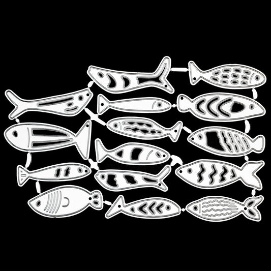 15 Fish Metal Cutting Dies – Under The Sea Set