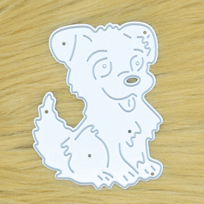 Happy Puppy Metal Cutting Die – Cute Dog Character