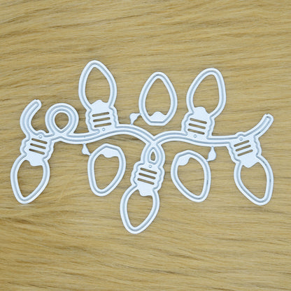 Electric String Light Bulbs Metal Cutting Dies – Festive Garland Set