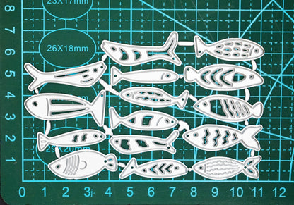 15 Fish Metal Cutting Dies – Under The Sea Set