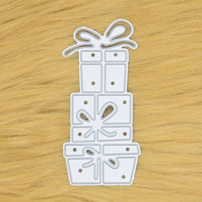 Stack of Presents Inverted Metal Cutting Die – Christmas Gift Design