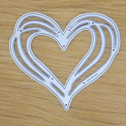 Heart Metal Cutting Die – Layered & Solid Heart Card Making Die