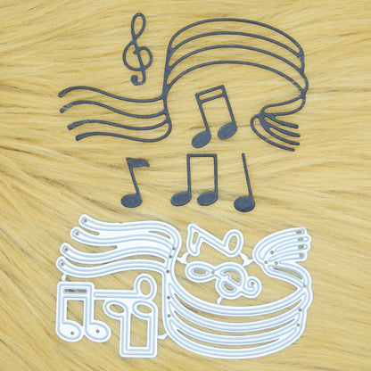 Musical Notes & Flowing Staff Metal Cutting Dies