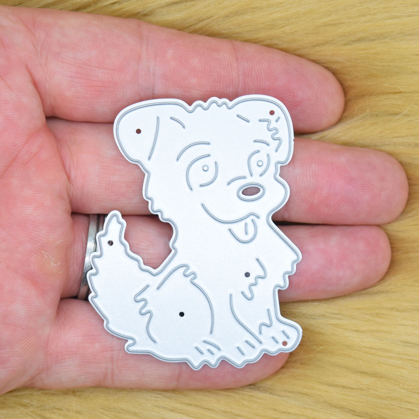 Happy Puppy Metal Cutting Die – Cute Dog Character
