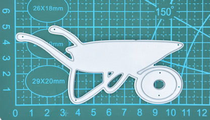 Wheelbarrow Metal Cutting Die – Garden Themed Craft Die