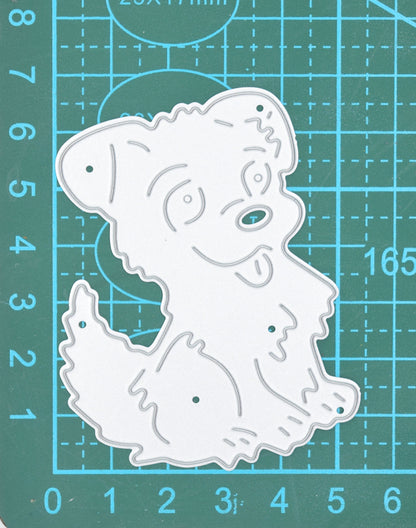 Happy Puppy Metal Cutting Die – Cute Dog Character