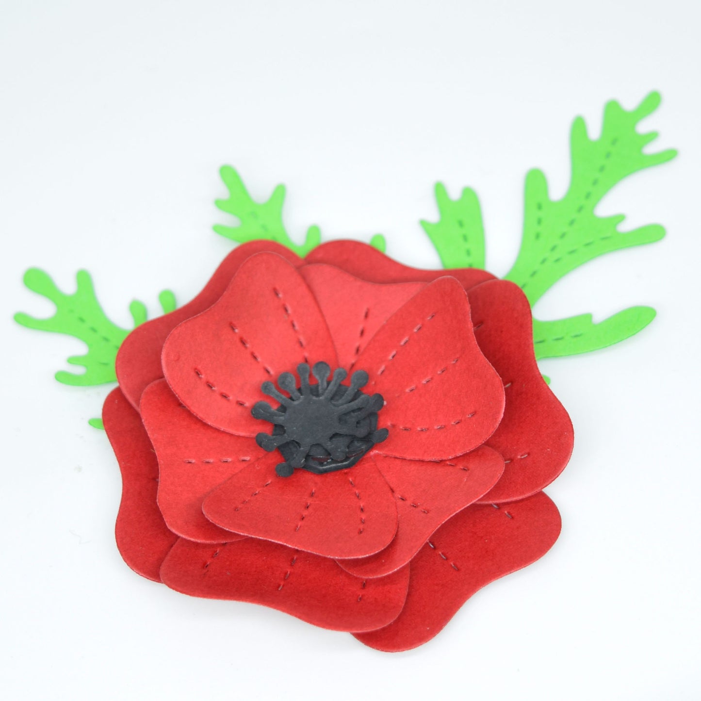 3D Poppy Flower Metal Cutting Dies – Remembrance Layered Set
