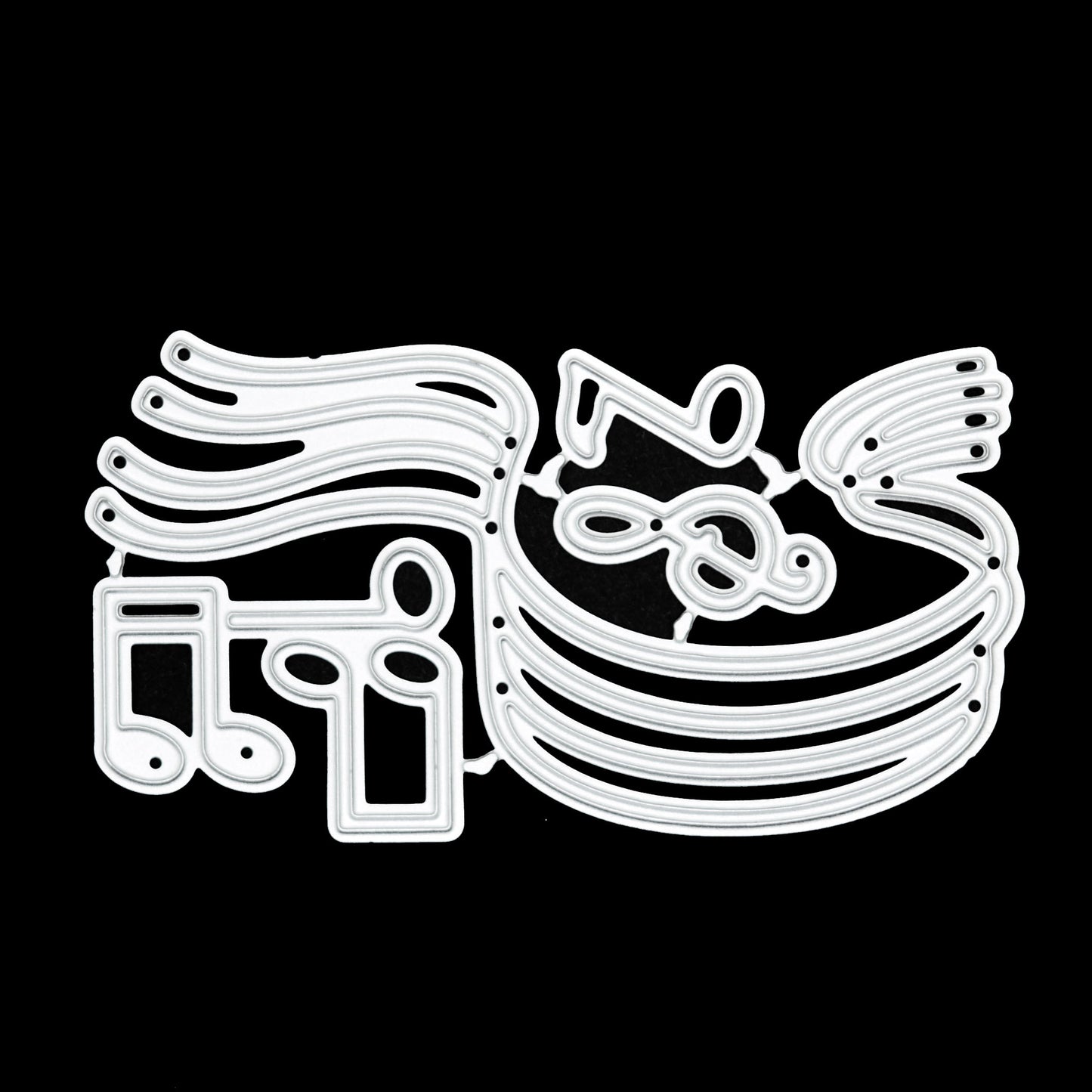 Musical Notes & Flowing Staff Metal Cutting Dies