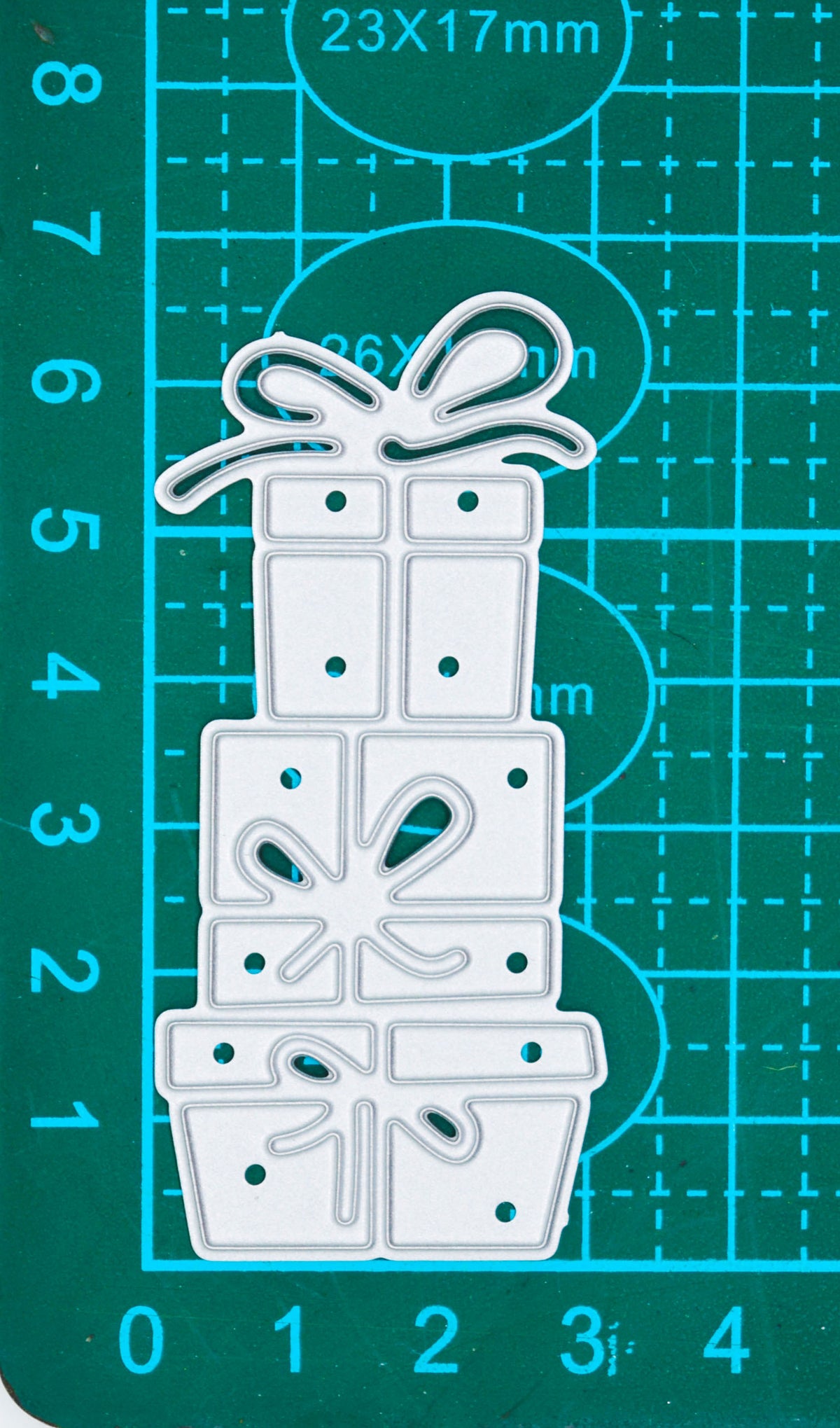 Stack of Presents Inverted Metal Cutting Die – Christmas Gift Design