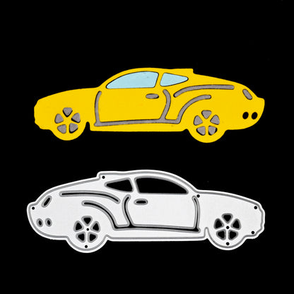Sports Car Metal Cutting Die for Card Making – Racing Car Silhouette