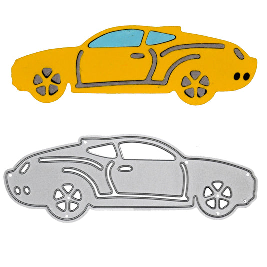 Sports Car Metal Cutting Die for Card Making – Racing Car Silhouette