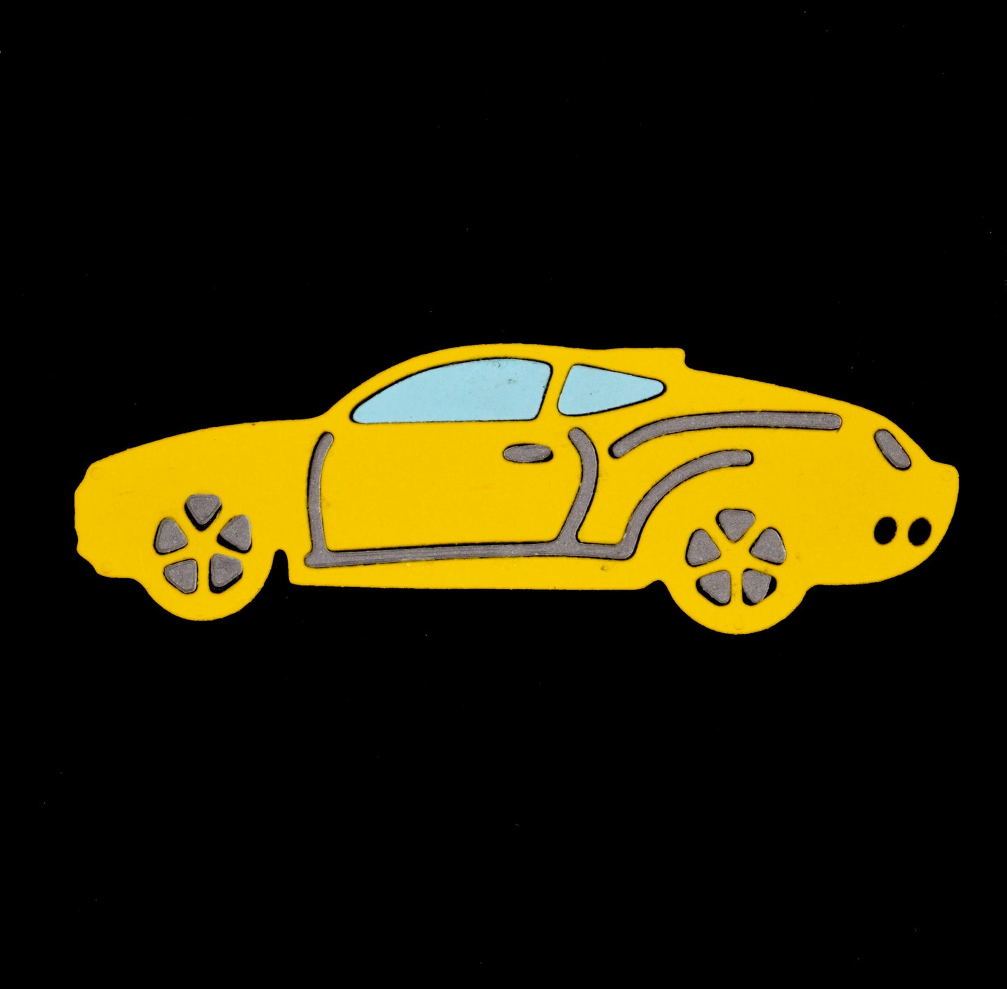 Sports Car Metal Cutting Die for Card Making – Racing Car Silhouette
