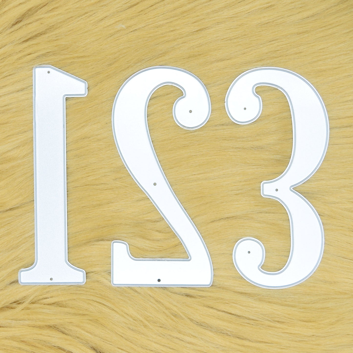 Large Number Metal Cutting Dies 0–9 – 10 cm Numerals Set