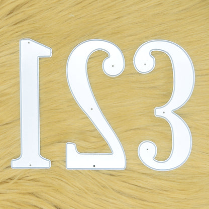 Large Number Metal Cutting Dies 0–9 – 10 cm Numerals Set