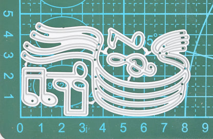 Musical Notes & Flowing Staff Metal Cutting Dies