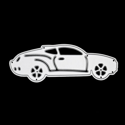 Sports Car Metal Cutting Die for Card Making – Racing Car Silhouette