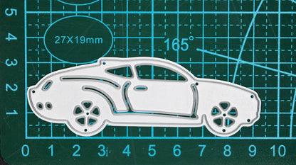 Sports Car Metal Cutting Die for Card Making – Racing Car Silhouette