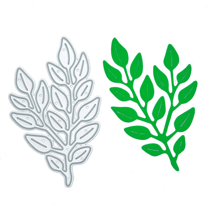 Decorative Embossed Leaf Metal Cutting Die – Botanical Foliage
