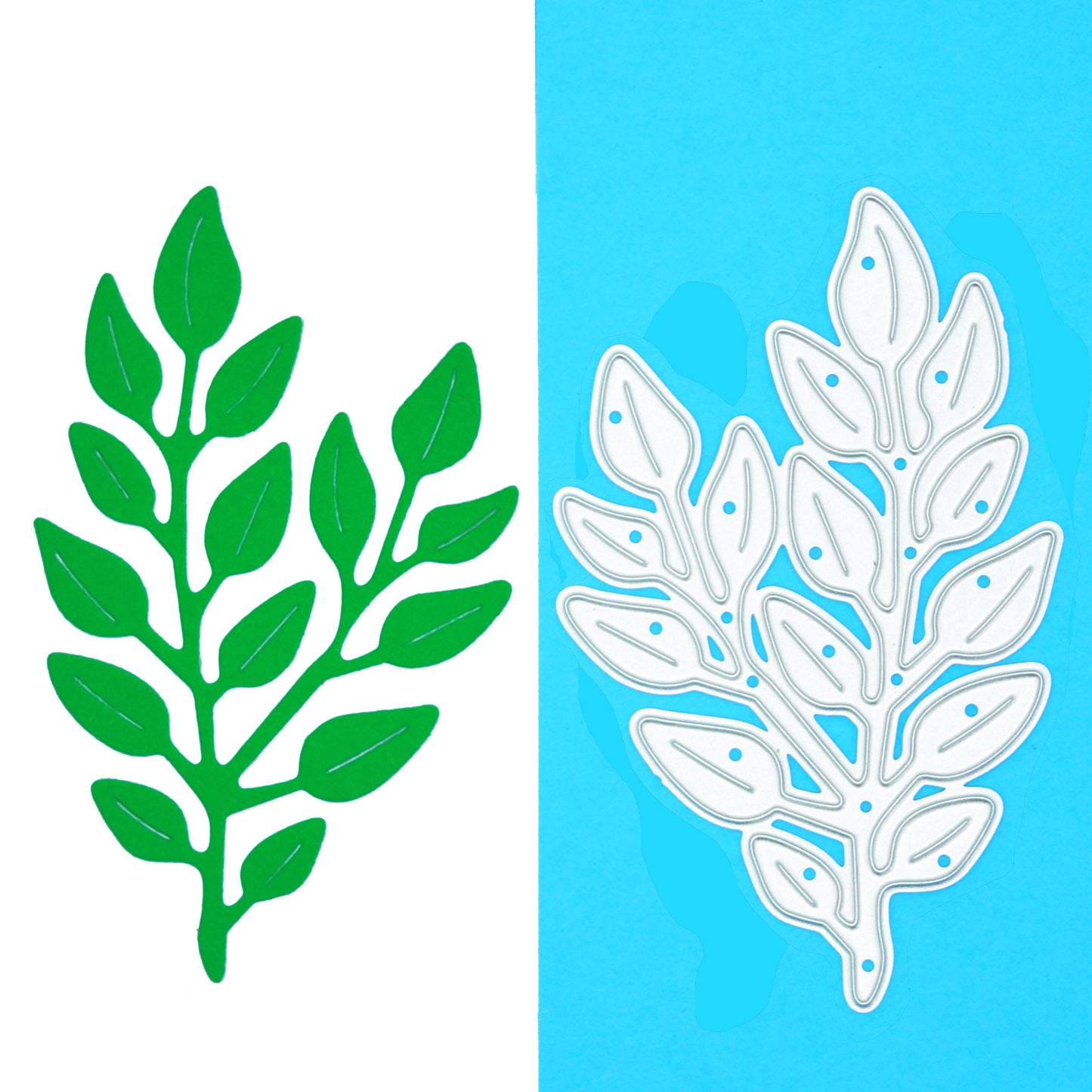 Decorative Embossed Leaf Metal Cutting Die – Botanical Foliage