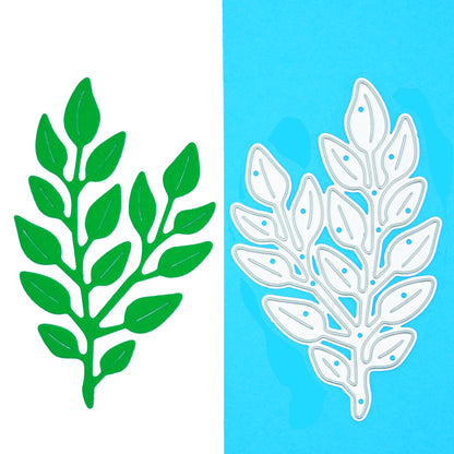 Decorative Embossed Leaf Metal Cutting Die – Botanical Foliage