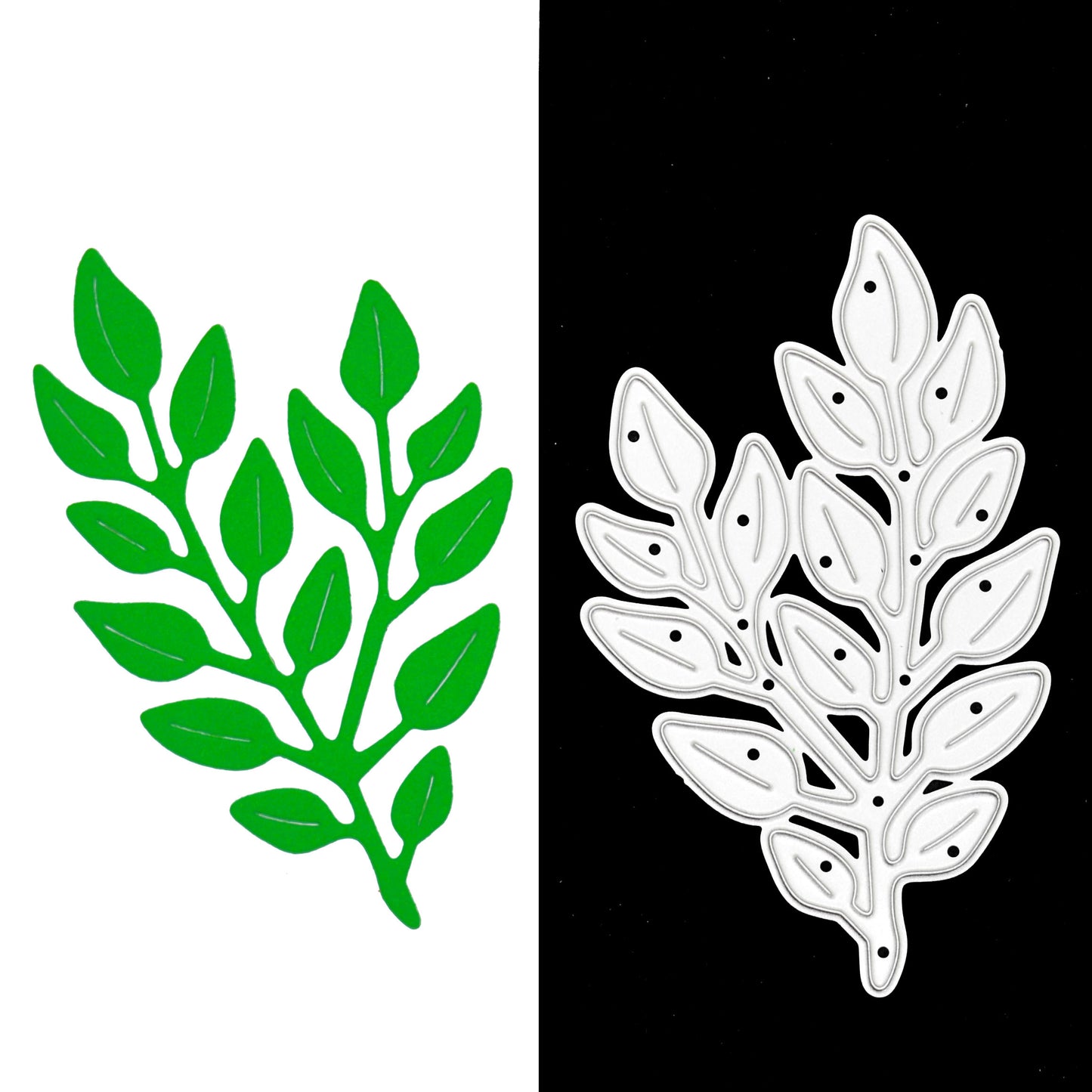 Decorative Embossed Leaf Metal Cutting Die – Botanical Foliage