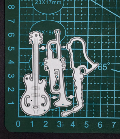 Musical Instruments Metal Cutting Dies – Saxophone, Trumpet & Guitar Set