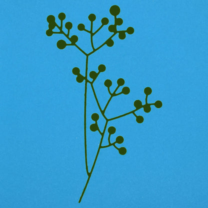 Berry Foliage Branch Metal Cutting Die – Leaf Sprig Craft Die