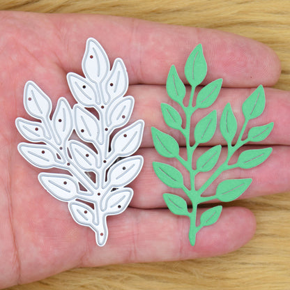 Decorative Embossed Leaf Metal Cutting Die – Botanical Foliage