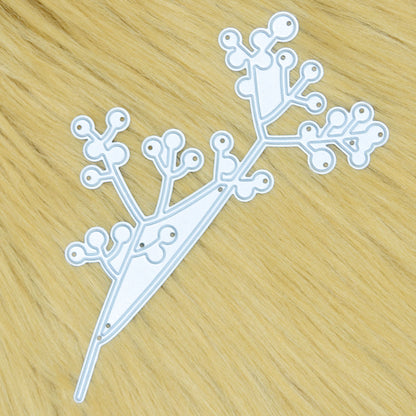 Berry Foliage Branch Metal Cutting Die – Leaf Sprig Craft Die
