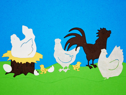 Farmyard Chickens Chicks & Eggs Metal Cutting Dies – 9pc