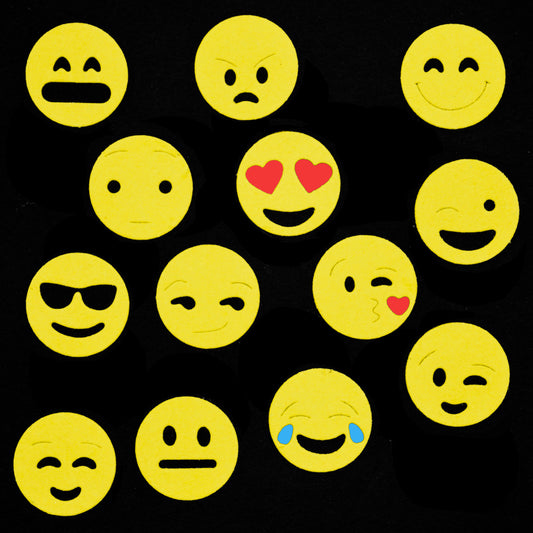 13 Smiley Emoji Face Metal Cutting Dies – Expression Set
