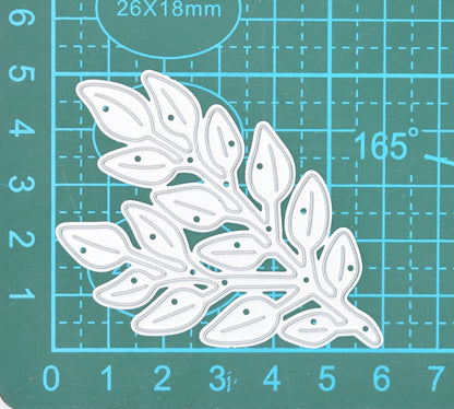 Decorative Embossed Leaf Metal Cutting Die – Botanical Foliage