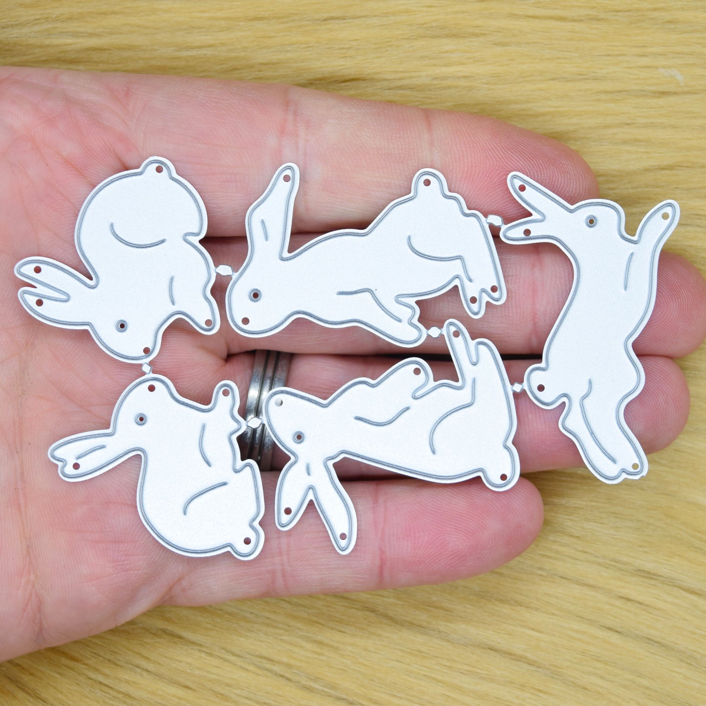 Easter Bunnies Rabbits & Hares Metal Cutting Dies – Set of 5
