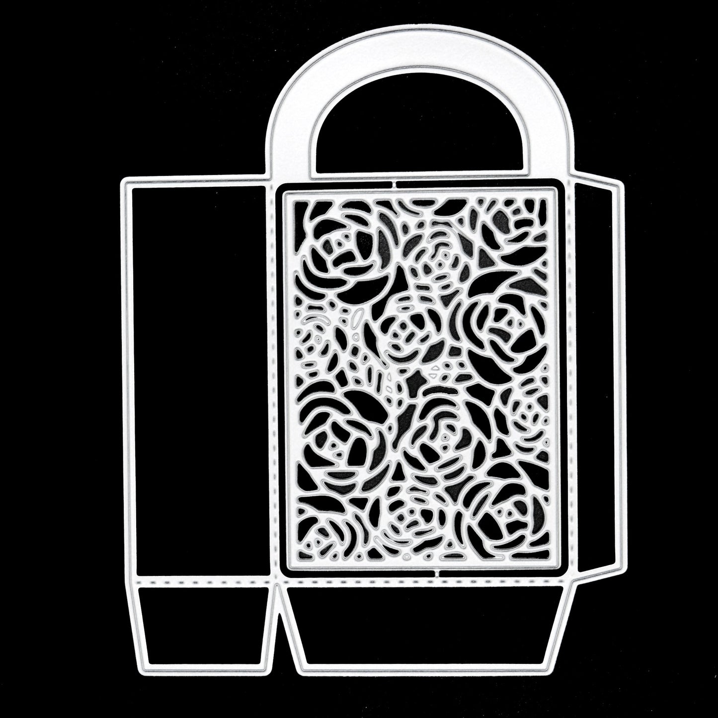 3D Floral Decorative Bag Metal Cutting Die – Lace Gift Favour Bag Template
