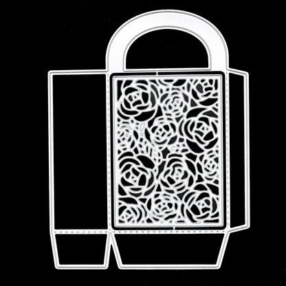 3D Floral Decorative Bag Metal Cutting Die – Lace Gift Favour Bag Template