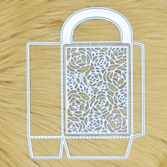 3D Floral Decorative Bag Metal Cutting Die – Lace Gift Favour Bag Template